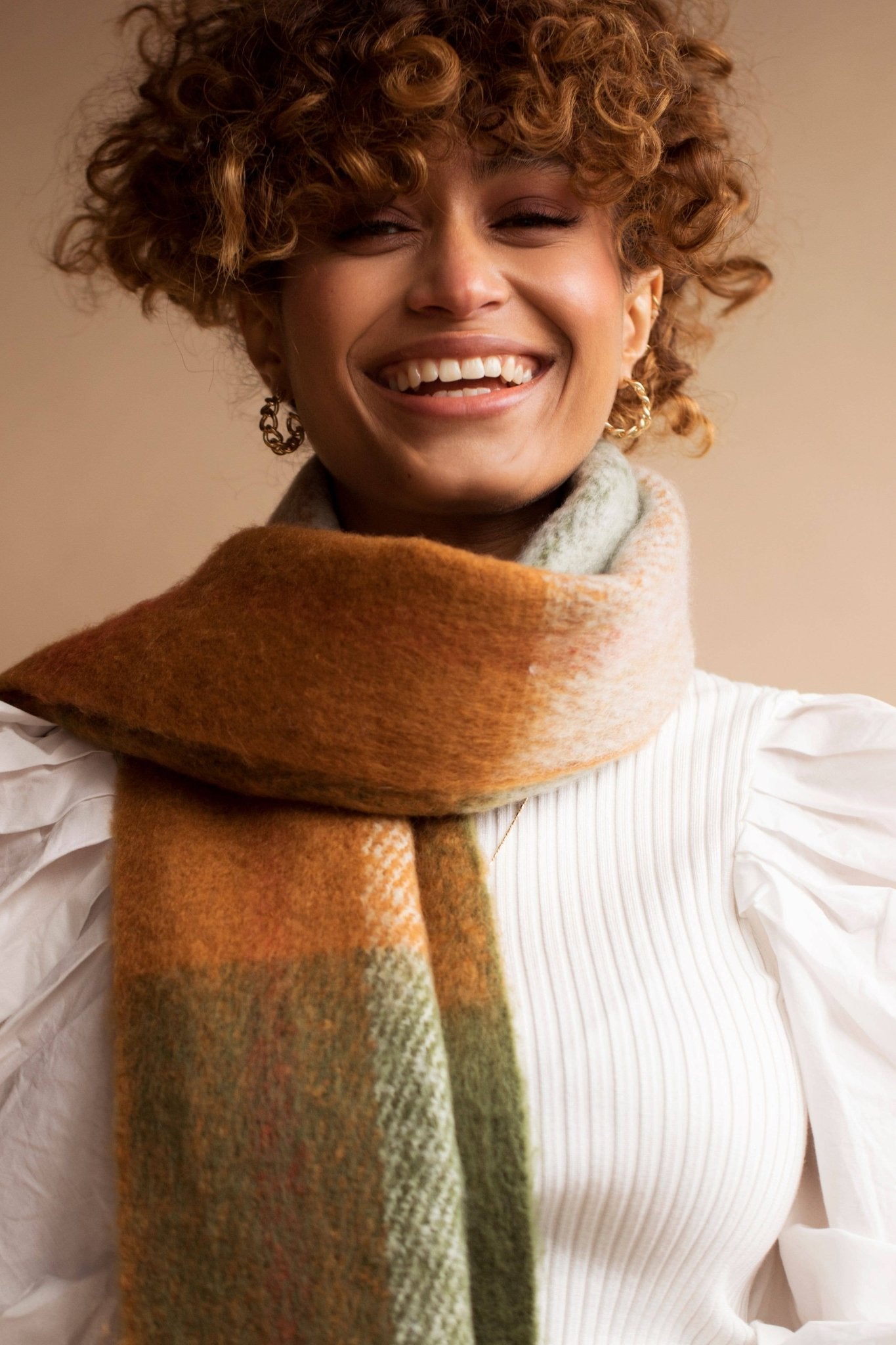 100% Recycled Cosy Scarf | Harvest