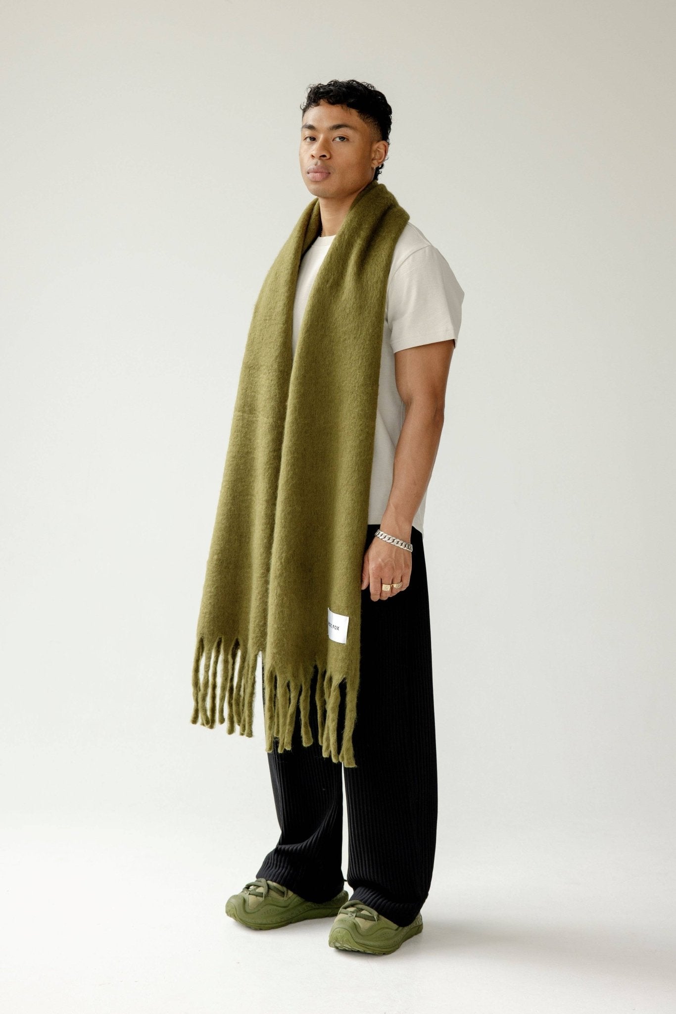 100% Recycled Cosy Scarf | Moss