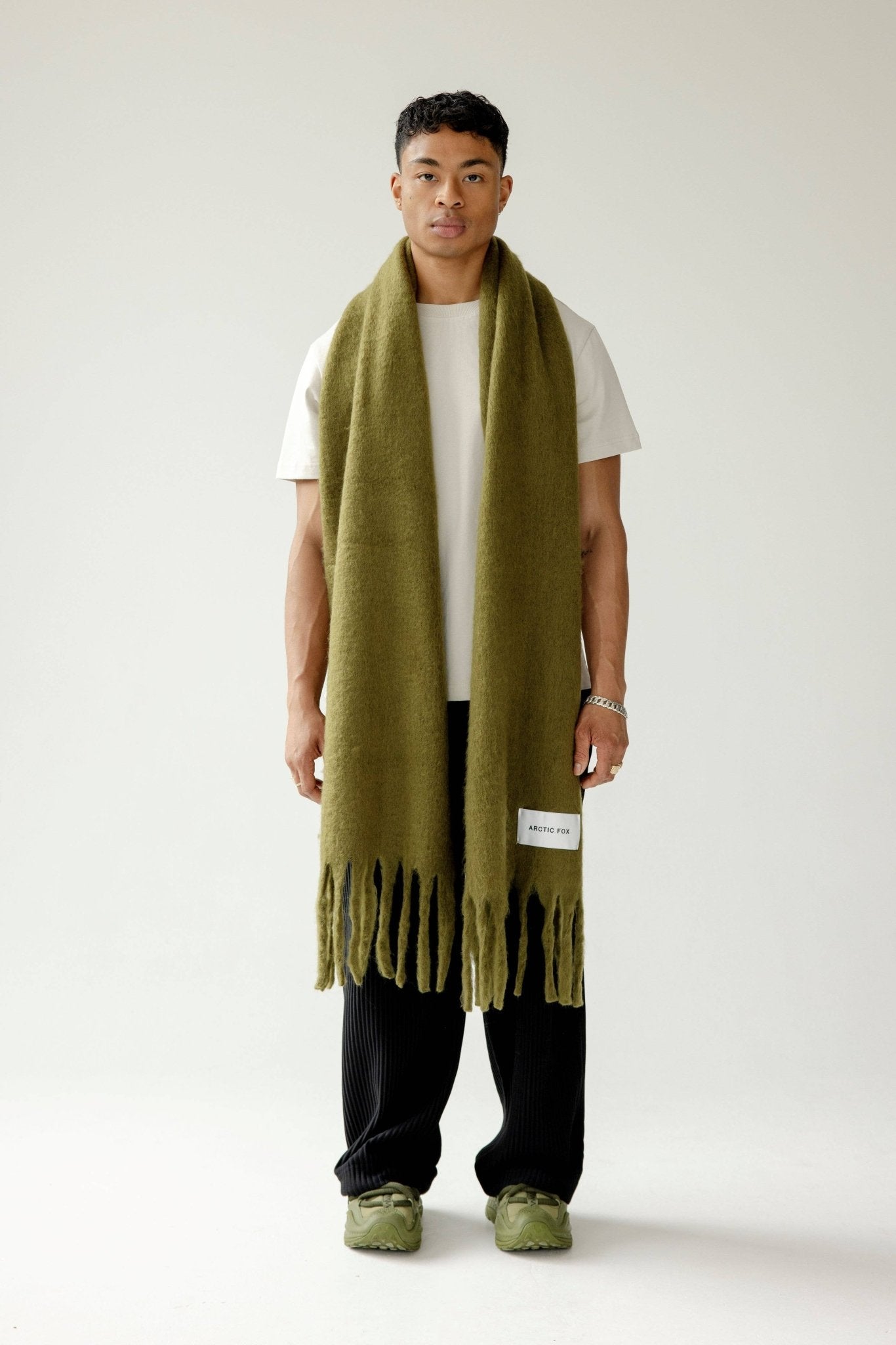 100% Recycled Cosy Scarf | Moss