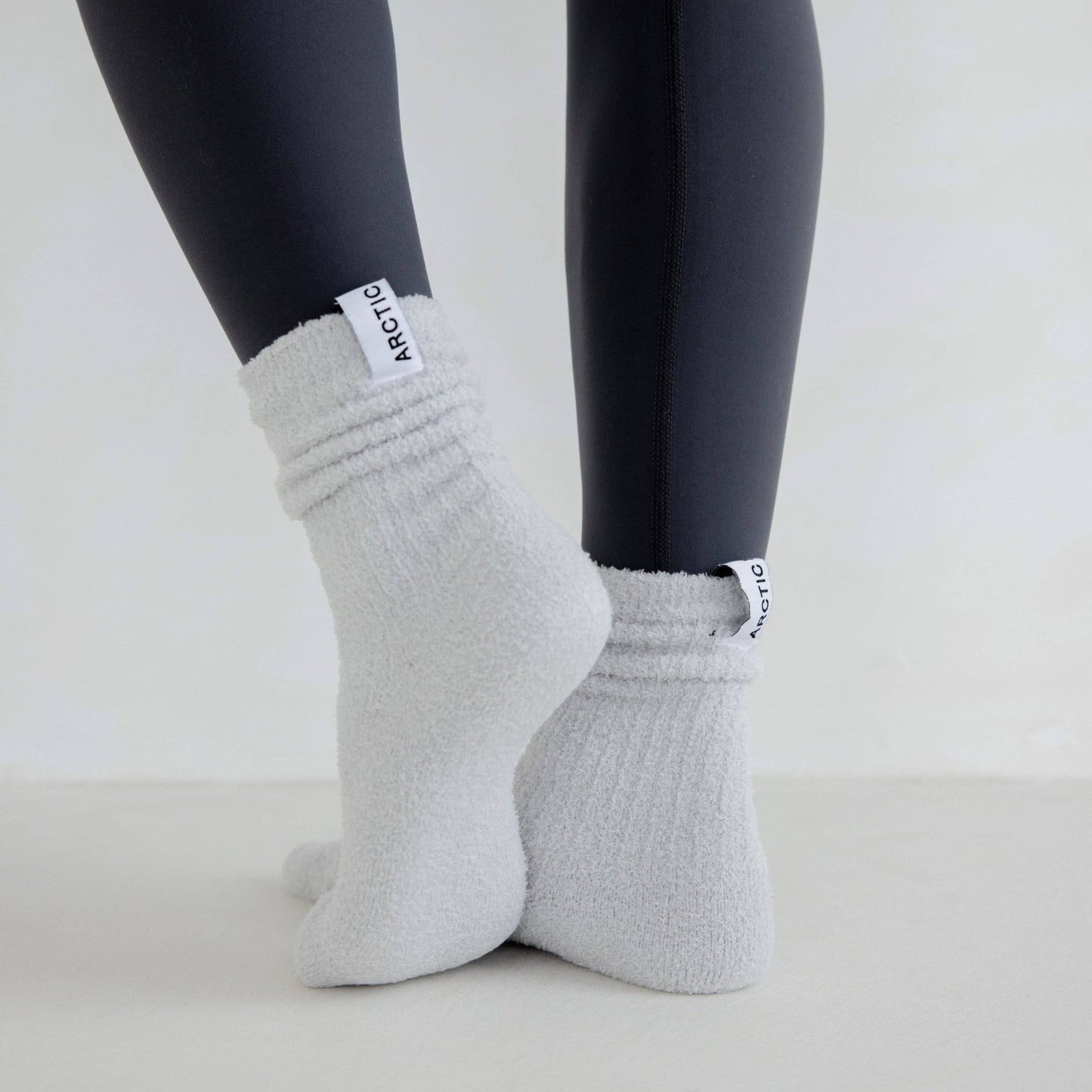 100% Recycled Cosy Socks | Grey