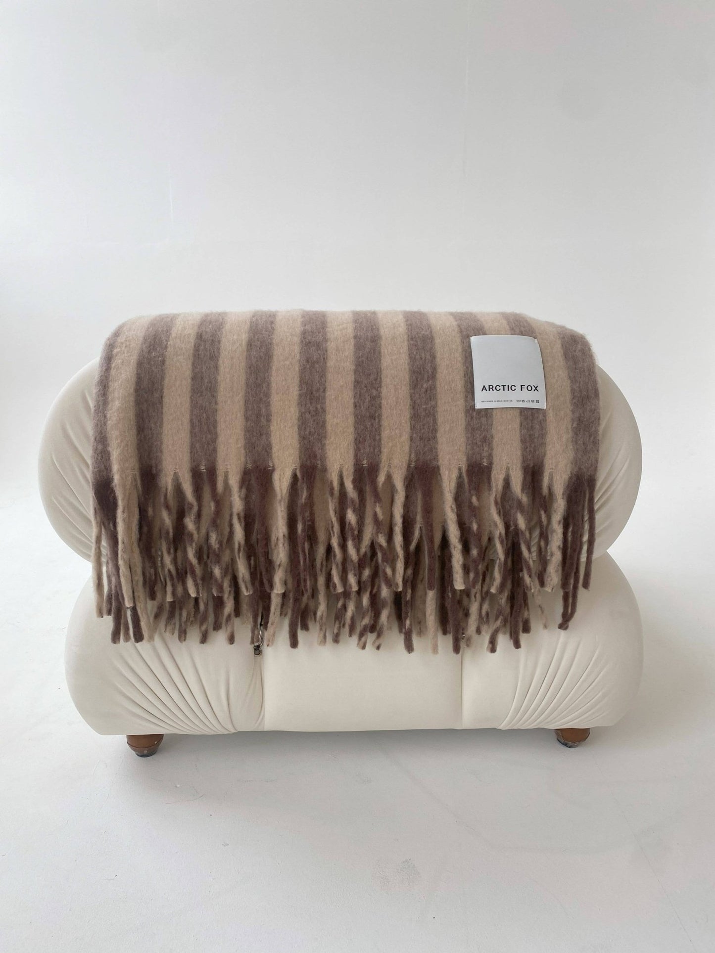 Extra Cosy Blanket - Burnt Umber Stripe