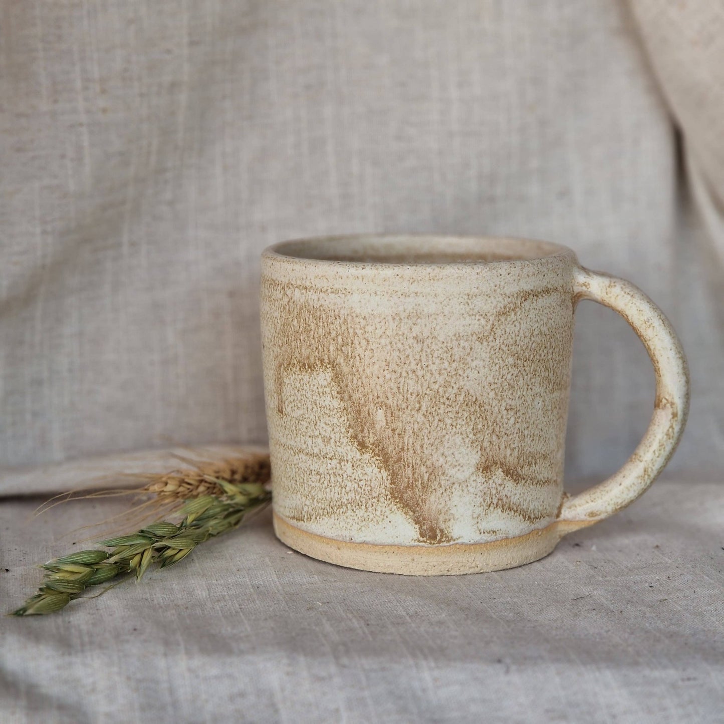 Oatmeal Handmade Ceramic Mug