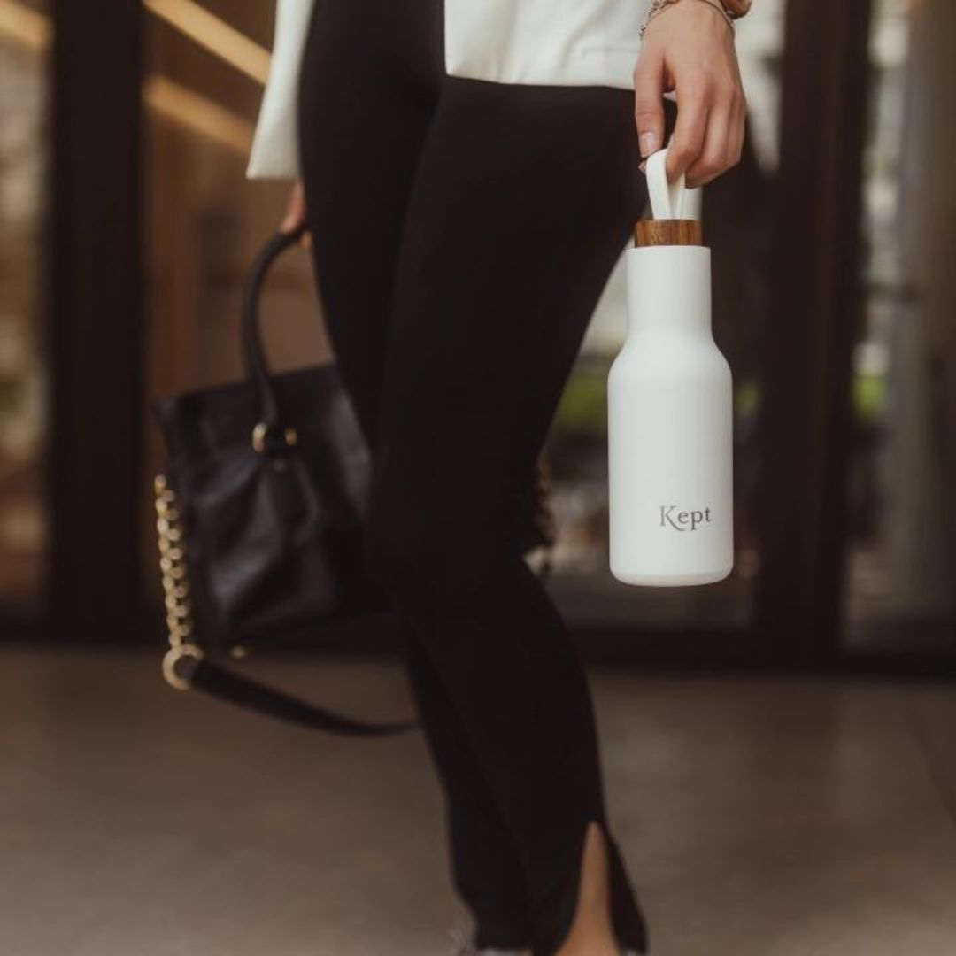 Reusable Metal Water Bottle | Chalk